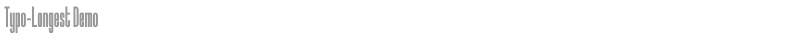 Typo Longest font preview